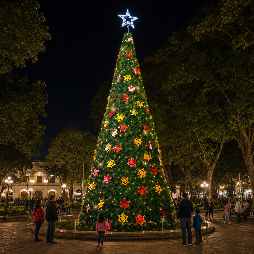 Árbol gigante de navidad de 10m