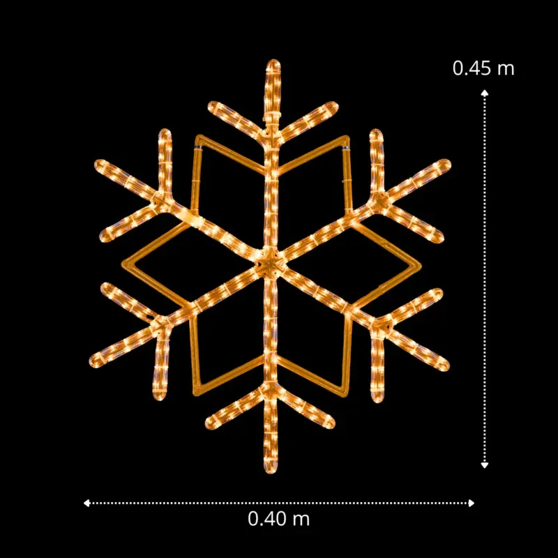 copo de nieve chico blanco cálido.