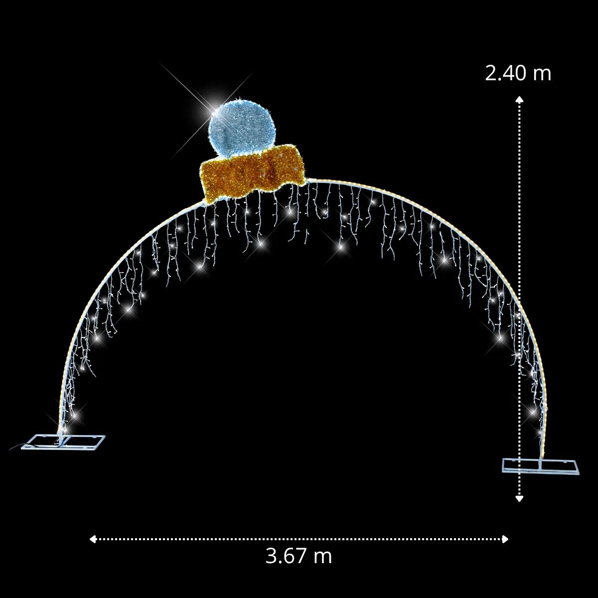arco de esfera 2.4m